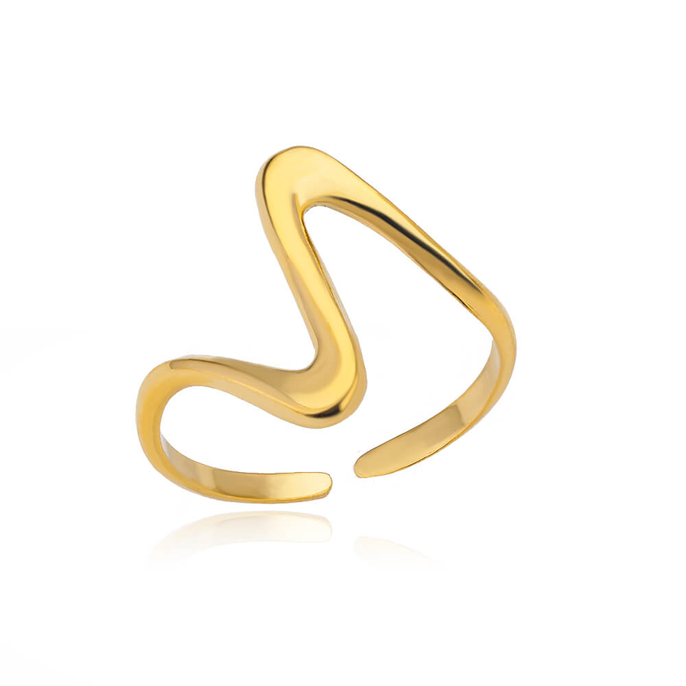 Waves of Gold Ring