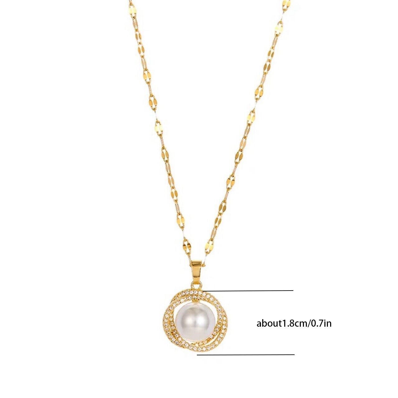 Orbital Pearl Necklace