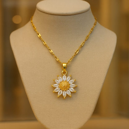 Sunflower Necklace