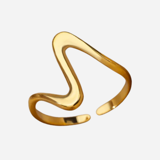 Waves of Gold Ring