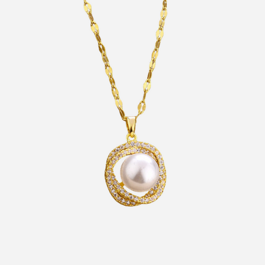 Orbital Pearl Necklace