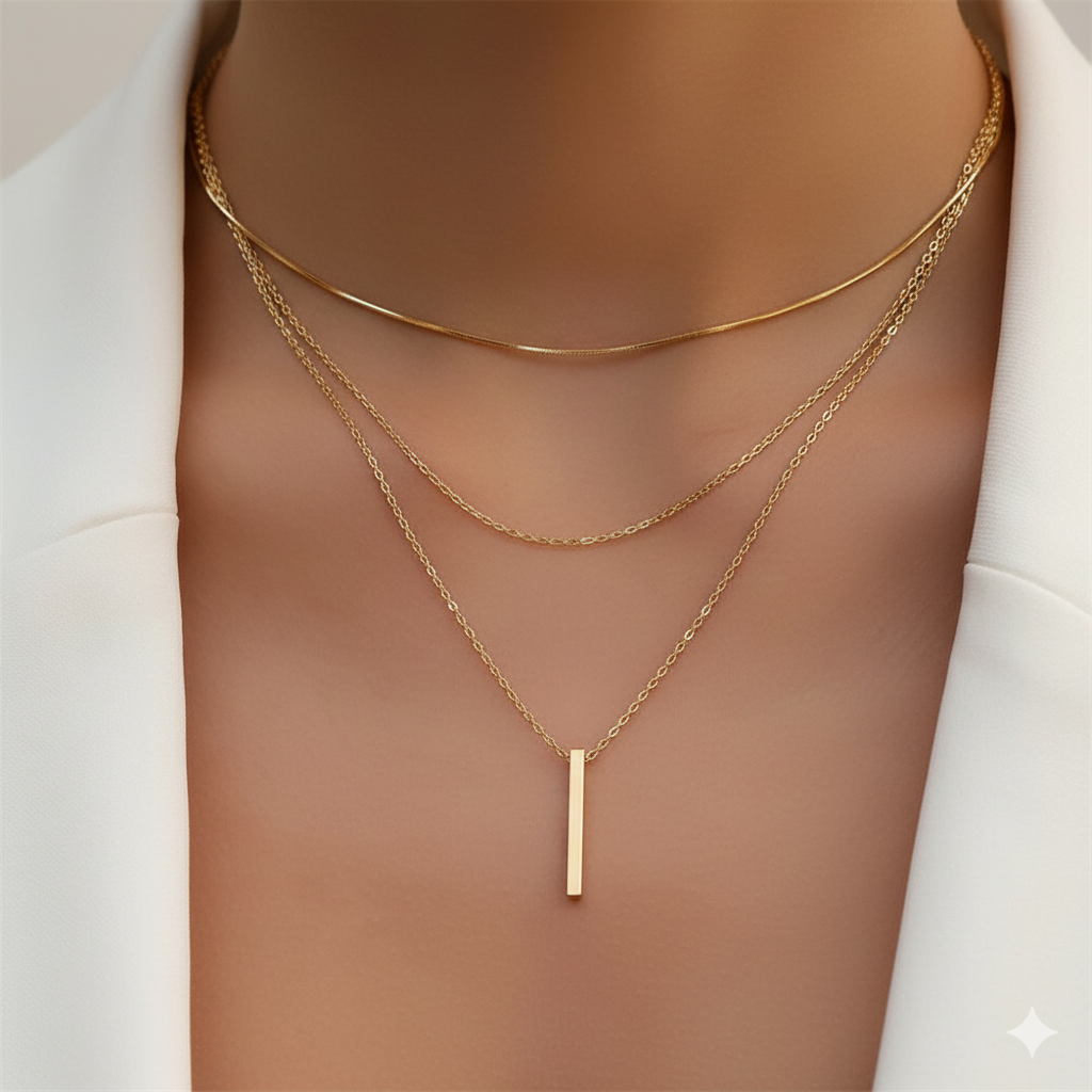 Golden Trinity Necklace
