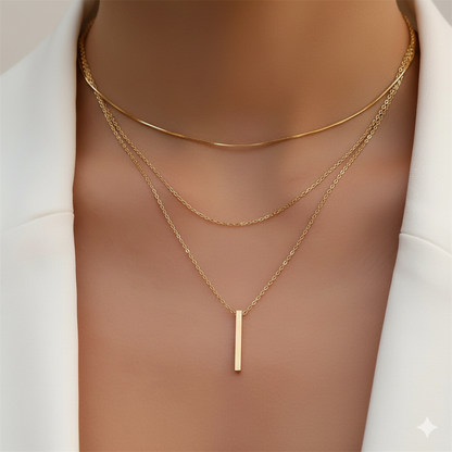 Golden Trinity Necklace