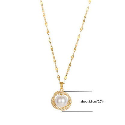 Orbital Pearl Necklace